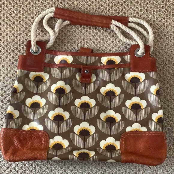 Orla Kiely Bags Orla Kiely Poppy Meadow Print Floral Bag Rare And